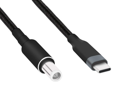 CERRXIAN 6.5ft 100W PD USB Type C Male Input to DC 7.4 x 5.0mm (7.4x0.6) Male Power Charging Cable for Dell Inspiron 15 3521 3537 3531 15R 5521 5537 17 3721 5748 17R 5737 5721(7406D-100W)