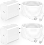 [Apple MFi Certified] iPhone 14 Pro Fast Charger, Eklasse 2Pack 20W PD USB-C Power Wall Charger with 2Pack 6FT Type-C to Lightning Quick Charge Cord for iPhone 14 13 12 11 Pro Max/XS/XR/X/iPad/AirPods