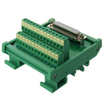 Fielect DB25 D-Sub 25Pin Female Adapter Jack Terminal Breakout PCB Board 2 Row 5mm Pitch Nut Type D-Sub Connector DB25-M7