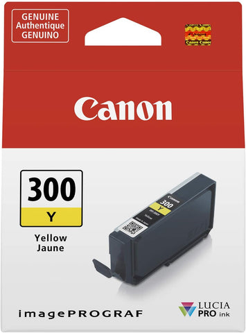 Canon PFI-300 Lucia PRO Ink, Yellow, Compatible to imagePROGRAF PRO-300 Printer