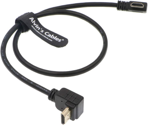 Alvin's Cables Z CAM E2 L Shape 2.0 HDMI Cable for Portkeys BM5 Monitor 90 Degrees Up to Right Angle Down 60CM