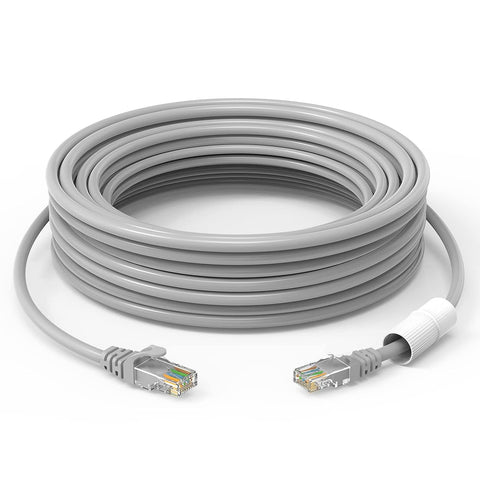 CreativeKIT cat6 ethernet Cable 100 ft High Speed LAN Network, Internet Cord LAN Cable 100ft Cat6 1000Mbit/s poe Camera ethernet Cable