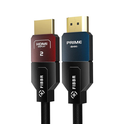 FIBBR 4K HDMI Cable, High Speed 18Gbps Nylon Braided HDMI 2.0 Cable Support 4K@60Hz 2K@144/165Hz Compatible with Fire TV, Playstation PS4 PS3 PC (33ft)