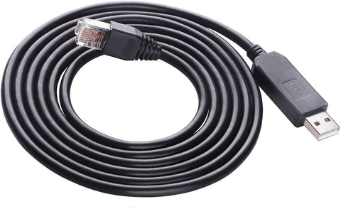 10FT USB Console Cable for Cisco Juniper Router Switch FTDI Chip USB to RS232 RJ45 Console Serial Cable for Windows 8, 7, Vista, Mac, Linux (10FT)