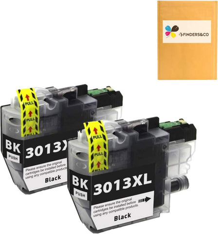 LC3013BK LC3013 XL Black Ink Cartridge Replacement for Brother LC 3013 LC3011 LC-3013 XL Ink Compatible with Brother MFC-J491DW MFC-J497DW MFC-J690DW MFC-J895DW Printer (LC3013-2BK)