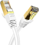 Veetop 1m/3ft 3Pack CAT8 Ethernet Cable 40Gbps 2000Mhz High Speed Gigabit SFTP LAN Network Internet Cables with RJ45 Gold Plated Connector for Use of Smart Office Smart Home System