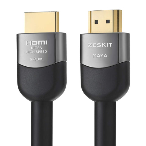 Zeskit Maya 2.1 HDMI Cable 15ft 5m CL3 In Wall 4K120 8K 48Gbps Gaming eARC Ethernet Certified Ultra High Speed HDR VRR HDCP 2.2 2.3 Compatible with Dolby Vision Atmos Soundbar PC RTX Apple TV Xbox PS5