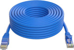 SHD Cat6 Ethernet Cable(100Feet) Network Patch Cable UTP LAN Cable Computer Patch Cord-Blue