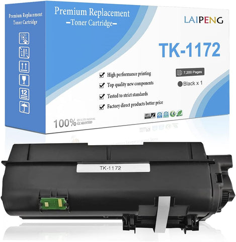 LAIPENG Compatible TK1172 TK-1172 Toner Cartridge for Kyocera ECOSYS M2040dn M2540dn M2540dw M2640idw Laser Printers (Black x 1)