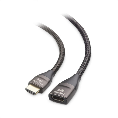 Cable Matters 48Gbps Ultra HD 8K HDMI Extension Cable 3.3 ft / 1m (HDMI Male to Female Extension Cable/HDMI Extender Cable) with 8K @120Hz, 4K @240Hz and HDR Support in Black