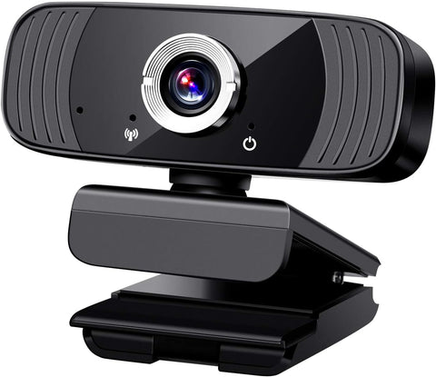 Mersuii 1080P Webcam with Microphone, USB Computer Web Cam Camera Plug and Play Compatible with Windows, Mac Os, Android, Chrome for Video Calling, Live Streaming, Conference, Online Classes