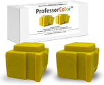 Professor Color ColorQube 8570 or ColorQube 8580 Ink Replaces 108R00928 (2 Repackaged Yellow OEM Inks), Bundle Includes Bypass Key for use in North American Printers - 4,400 Pages