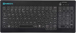 PUREKEYS Medical Keyboard Compact FA Wireless Black