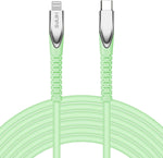 KINPS [MFI Certified 10ft USB C to Lightning Fast Charging Cable Compatible with iPhone 12/11/11Pro/11 Pro Max/XS MAX/X/XR, Supports Power Delivery(for Use with Type C Chargers), Green