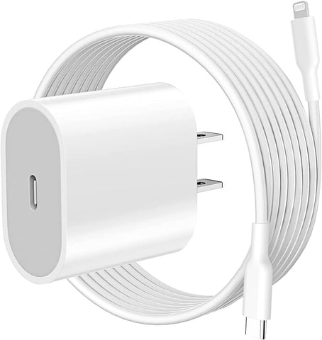 New iPhone Fast Charger [Apple MFi Certified] 20W PD USB C Wall Charger Block with USB-C to Lightning Cable for iPhone 13/13 Pro Max/13 Pro/12/12 Pro Max/11/11 Pro/XS/XR/X/SE, AirPods Pro