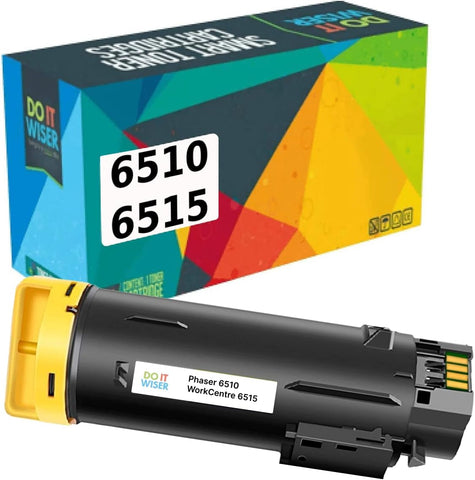 Do it Wiser Compatible Toner Cartridge Replacement for Xerox Phaser 6510 6510DN 6510DNI, Xerox WorkCentre 6515 6515DN 6515DNI 106R03479 (Yellow - High Yield)