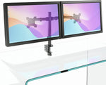 ???????????? ????????* Dual Monitor Stand & Mount - Monitor Stands for 2 Monitors, Dual Monitor Stand Desk - Fits 10-30 Inches Screens, Screen Tilt 180° Rotate 360°, Dual Monitor Arm Desk Mount