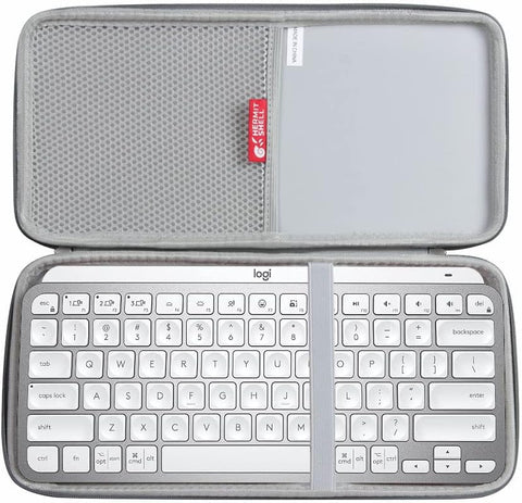 Hermitshell Hard Travel Case for Logitech MX Keys Mini Minimalist Wireless Illuminated Keyboard (Gray)