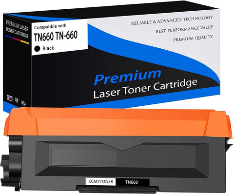 KCMYTONER Compatible Toner Cartridge Replacement for Brother TN660 TN630 TN-660 to use with HL-L2300D HL-L2320D HL-L2340DW HL-L2360DW HL-L2380DW DCP-L2540DW Printer - Black 1 Pack