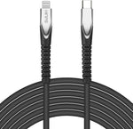 KINPS [MFI Certified 10ft USB C to Lightning Fast Charging Cable Compatible with iPhone 12/11/11Pro/11 Pro Max/XS MAX/X/XR, Supports Power Delivery(for Use with Type C Chargers), Black