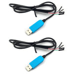 FainWan 2PCS PL2303TA USB to TTL Serial Cable Debug Cable USB to RS232 Converters for Rasp-Berry Pi USB Programming for Windows XP Vista 7 8 8.1 10