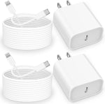 [Apple MFi Certified] iPhone 14 13 Fast Charger, MIRAREED 2 Pack 20W PD USB C Power Delivery Wall Charger with 6FT Type C to Lightning Quick Charge Sync Cord for iPhone 14 13 12 11 Pro/XS/XR/X/SE/iPad