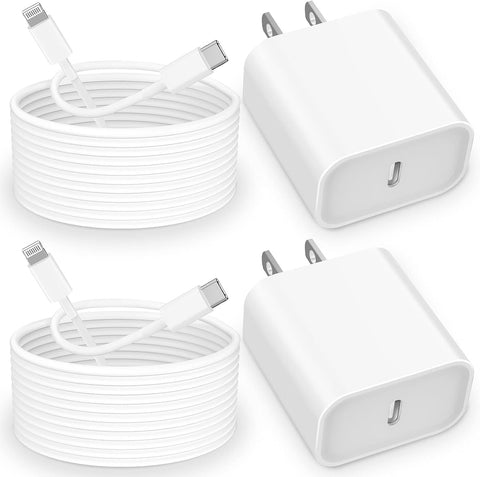 [Apple MFi Certified] iPhone 14 13 Fast Charger, MIRAREED 2 Pack 20W PD USB C Power Delivery Wall Charger with 6FT Type C to Lightning Quick Charge Sync Cord for iPhone 14 13 12 11 Pro/XS/XR/X/SE/iPad