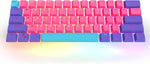 HYSSP Custom Keycaps - Cute Keycaps 60 Percent, Suitable for GK61//RK61/GH60/Ducky One 2 Mini Mechanical Keyboards, 61 Key Set, OEM Profile PBT Keycaps(Only Keycaps)