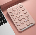 Mini Numeric Keypad - Portable Slim Number Pad Computer Accessories Compatible with iP, Android, MAC, Windows for Tablet & Laptop (Pink)