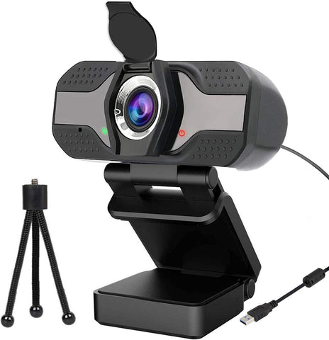 IPPON 1080P Webcam with Microphone, Web Camera for Computer PC Laptop Desktop, USB Webcam for Streaming/Video Calling/Recording/Conferencing, Compatible with Windows/Mac OS