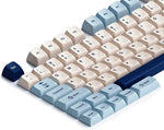 AHHC Japanese Keycaps - Ocean Custom Keycaps, for GH60RK61GK6466ALT6187104 Mechanical Keyboards, Ergonomic MDA Profile, Thick Keyboard Keycaps with Key Puller (Blue)