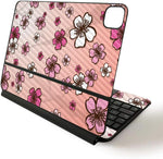 MightySkins Skin for Apple Magic Keyboard for iPad Pro 11-inch (2020) - Sushi | Protective, Durable, and Unique Vinyl Decal wrap Cover Cherry Blossom