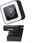 SANNCE 2K HD Streaming Webcam, Video Camera w/ 2 Noise-Canceling Mics, Computer Camera High Speed TOF Auto Focus, Wide Field, View Privacy Shutter, Web Camera for Conferencing/Gaming/Live Broadcast