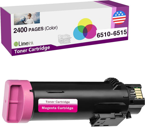 Limeink 1 Magenta Compatible High Yield Laser Toner Replacement Cartridges for Xerox Phaser 6510 Workcentre 6515 Printer 6515/dn 6515/dni 6510/dn dni