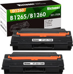 VICTONER Compatible B1260dn B1265dfw Toner Cartridge Replacement for Dell 331-7328 B1260 B1265 for Dell 1260 B126x Printer Ink (Black, 2-Pack)