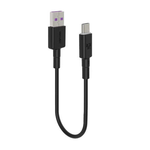 mYmosh USB Type-C 9V|5A Support QC & SCP Fast Charge and Super Charge Cable 26CM Compatible for Samsung, Huawei, ONE Plus, ETC