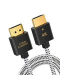 CableCreation Ultra Thin HDMI Cable Male to Male, 10ft 4K HDMI High-Speed Slim Low Profile Cable, Support 3D, 4K@60Hz, Audio Return Channel(ARC) for PS4, PS5, X-Box, Switch etc, Braided, 3M