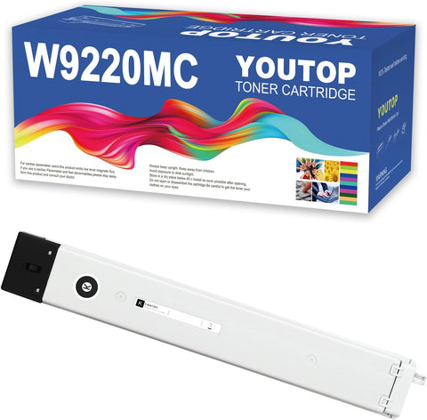 YOUTOP 1PK W9220MC Black Toner Cartridge Compatible for HP Color Managed MFP E78223DN E78228DN