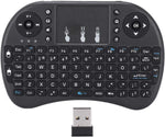 USB Mini Wireless Touch Keyboard, Portable Multifunction Wireless Keyboard with Touchpad Fit for Home Multimedia Compatible with Smart TV/TV Box/Win,Mac OS System