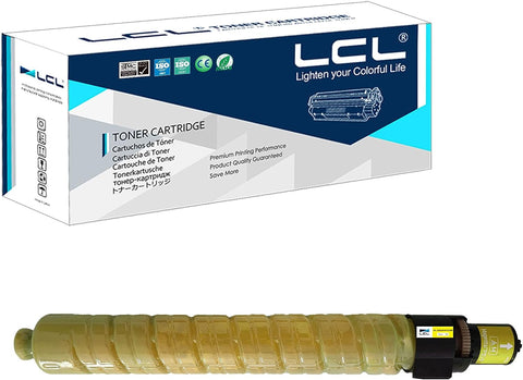 LCL Compatible Toner Cartridge Replacement for Ricoh 888637 MP C2000 MP C2500 MP C300 DSC525 DSC530 LD425C LD430C C2525 C3030 Aficio MP C2000 MP C2500 MP C3000 Gestetner DSC525 DSC530 (1-Pack Yellow)