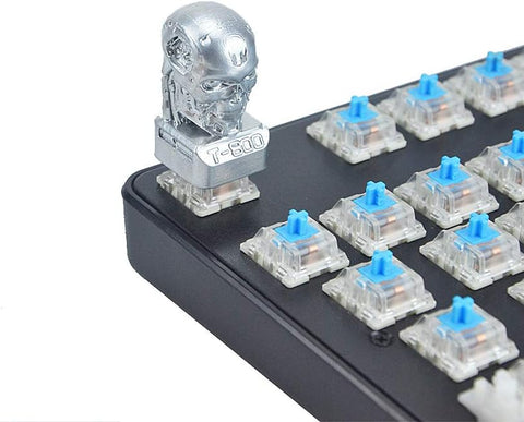 T-800 Robot Terminator Mechanical Keyboard Keycap Personality Keycap DIY Handmade Keycap Artisan keycap (Cherry switches)