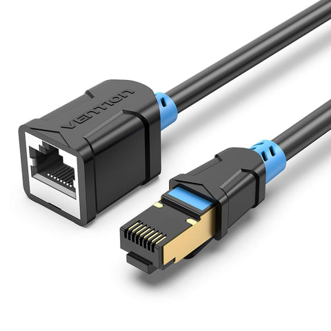 VENTION Ethernet Extension Cable 16ft, RJ45 Extension Cable Male to Female Connector,Cat6 Network Cable,Shielded Computer LAN Cable,Cat6 SSTP Ethernet Patch Cable(16FT/5M