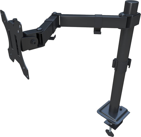 Tupavco Monitor Stand - Single Monitor Arm - Fully Adjustable Motion (Rotation/Tilt/Swivel) VESA Desk Mount 75x75 100x100 - Up to 32 inch 17.6 LB - PC/Computer Display Screen Riser TP1703