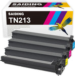 SAIDING Compatible Toner Cartridge Replacement for Konica TN213 TN213k TN213c TN213m TN213y for Minolta Bizhub C203 C253 Printer (4 Pack)