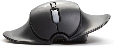 HandshoeMouse Shift Ambidextrous Ergonomic Mouse - Bluetooth and Wired Connections - Easily Switches Between Left and Right Hands (Large)