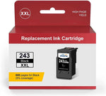 WIZINK 243 Black Ink XXL for Canon Printer Ink 243 PG 243XL 243 XXL cartidges pg-243 for Cannon mg2522 mx490 ts3322 tr4500 tr4520, mx492, mg2520, mg2922, ts302 and ts202