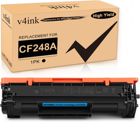 v4ink Compatible 48A Toner Cartridge Replacement for HP 48A CF248A Toner Black Ink for use in HP Pro M15w M15a M16w M16a MFP M29w M29a M28w M28a Printer