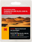 KODAK Ink Cartridges Cannon 245XL Black and 246XL Tricolor