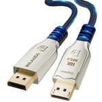 BolAAzuL 8K DisplayPort 2.0 Cable 16ft, 16K DP Cable 2.0 (16K@60Hz 8K@120Hz 4K@240Hz 165Hz 144Hz) Gaming Monitor Cable DP Male to DP Male GSync/FreeSync 80Gbps HDR10 ARC HDCP Supported for PC TV