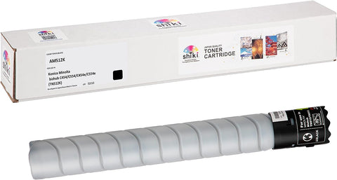 SHIKI compatible Toner Cartridge for Konica Minolta bizhub C454/C554/C454e/C554e Black (TN512K/A33K132) 27,000 pages